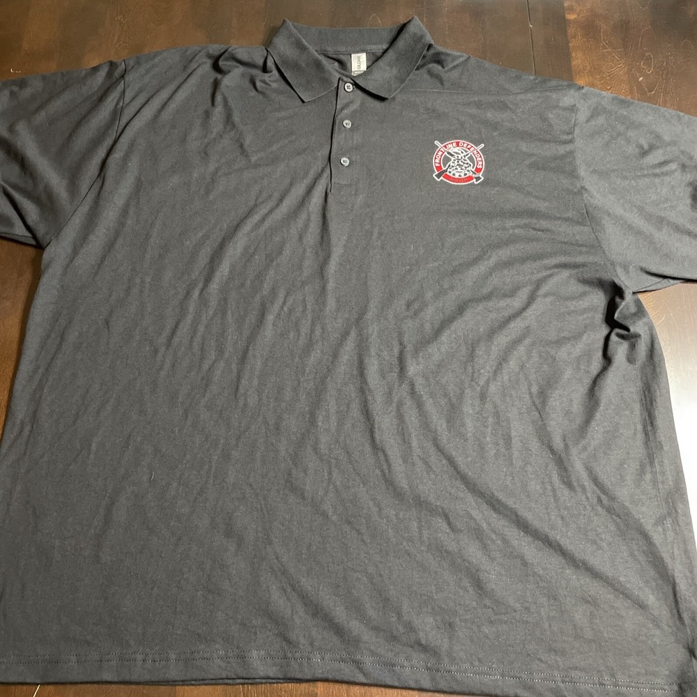 Men's Black Polo 4X Frontline Defenders NAGR